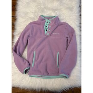 Properly Tied 3t purple fleece quarter snap